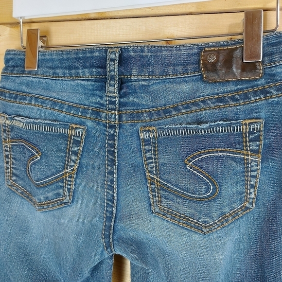 📣2/40$📣 SILVER Aiko bootcut stretch jeans size 27 - Picture 6 of 9